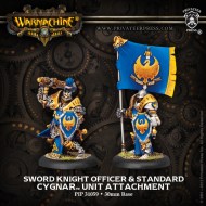 sword knight officer and standard cygnar unit attachment